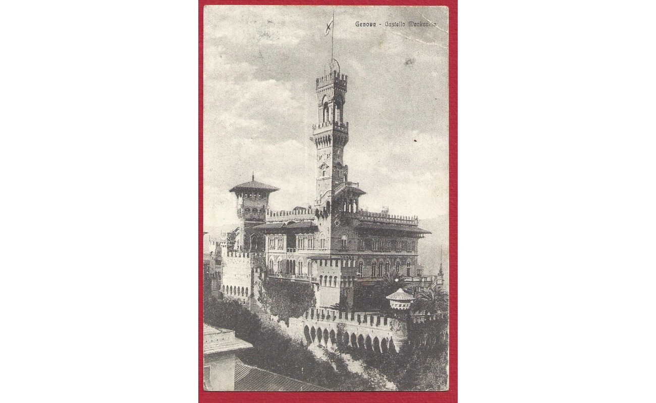 1918 GENOVA, Castello Mackenzie VIAGGIATA