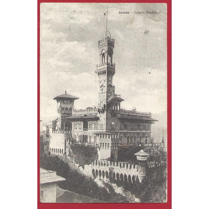 1918 GENOVA, Castello Mackenzie VIAGGIATA