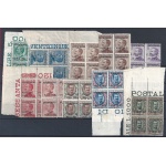 1923 COSTANTINOPOLI, n° 76/84 10 valori MNH ** QUARTINA