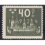 1924 SVEZIA/SVERIGE/SUEDE - n° 170 - 40 Ore oliva MLH/*