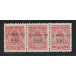 1926 HONDURAS, YT 187 MNH/** STRISCIA DI TRE SOVRASTAMPA OBLIQUA