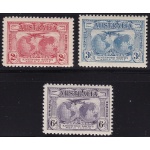 1931 AUSTRALIA, n° 121/123  serie di 3 valori  MH*