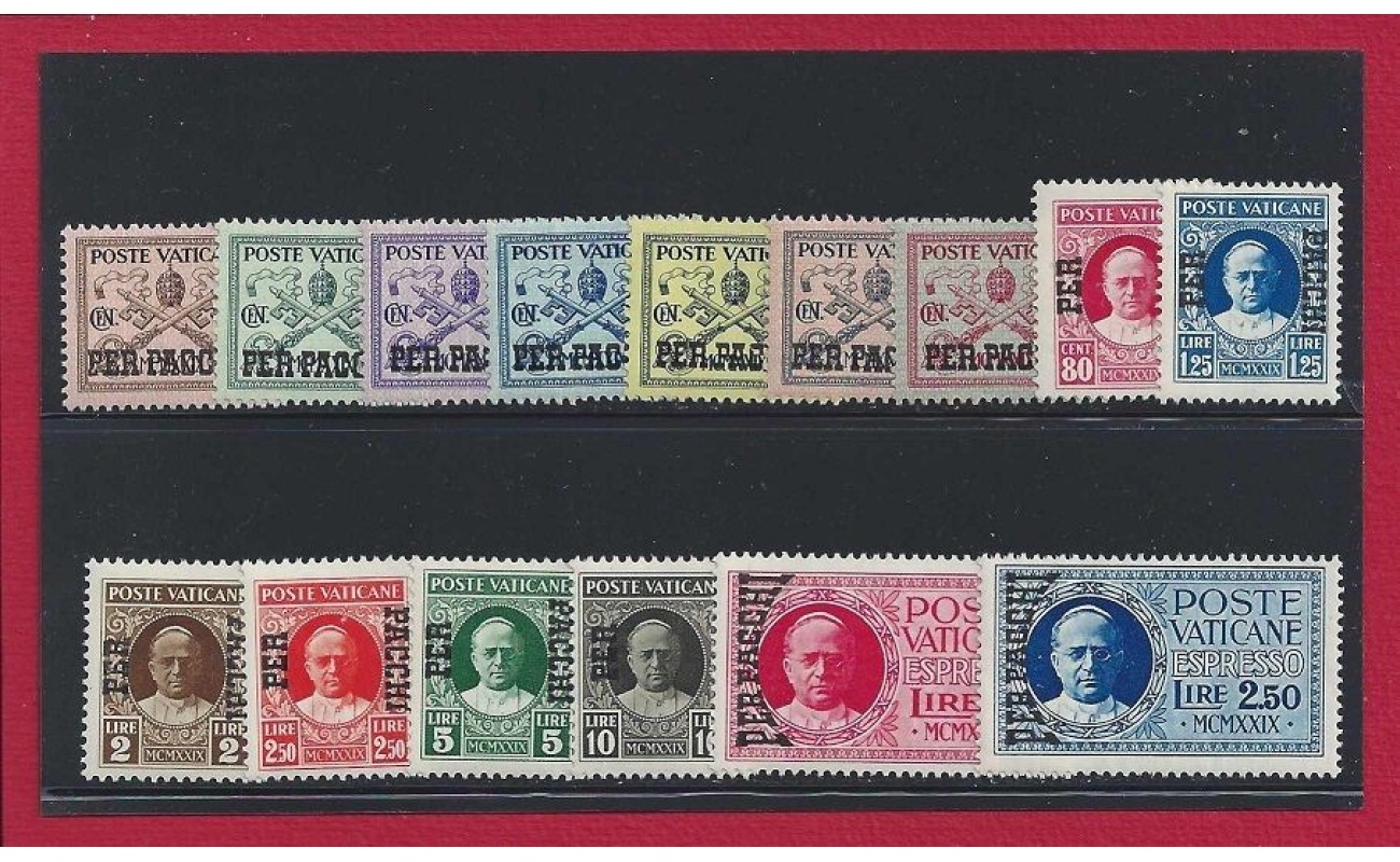 1931 VATICANO, francobolli nuovi , Pacchi Postali , n. 1/15 , MNH**