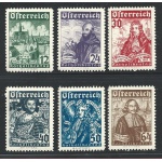 1933 AUSTRIA  , n° 431/436  6 valori  Assedio di Vienna MNH/**