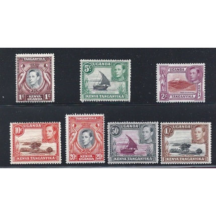 1938-54 KUT, SG n° 131-146 7 valori Giorgio VI° MLH/MNH