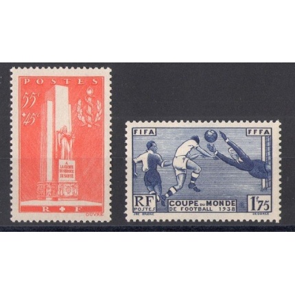 1938 FRANCIA  - n 395-396 2 val MNH/**
