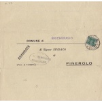 1947 RSI - Manoscritto affrancato con il Segnatasse da Lire 2 verde