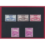 1948-53 PAKISTAN - SG Service 26b + 41/44  5 valori MNH/**