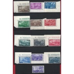 1948 Italia - Repubblica , n 580/591 + E32 , Serie Risorgimento completa , 13 valori MNH/**