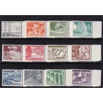 1949 SVIZZERA , n° 481/492  12 valori  MNH/**