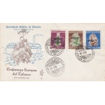 1950 TRIESTE A - n° 84/86 su busta VENETIA NON VIAGGIATA