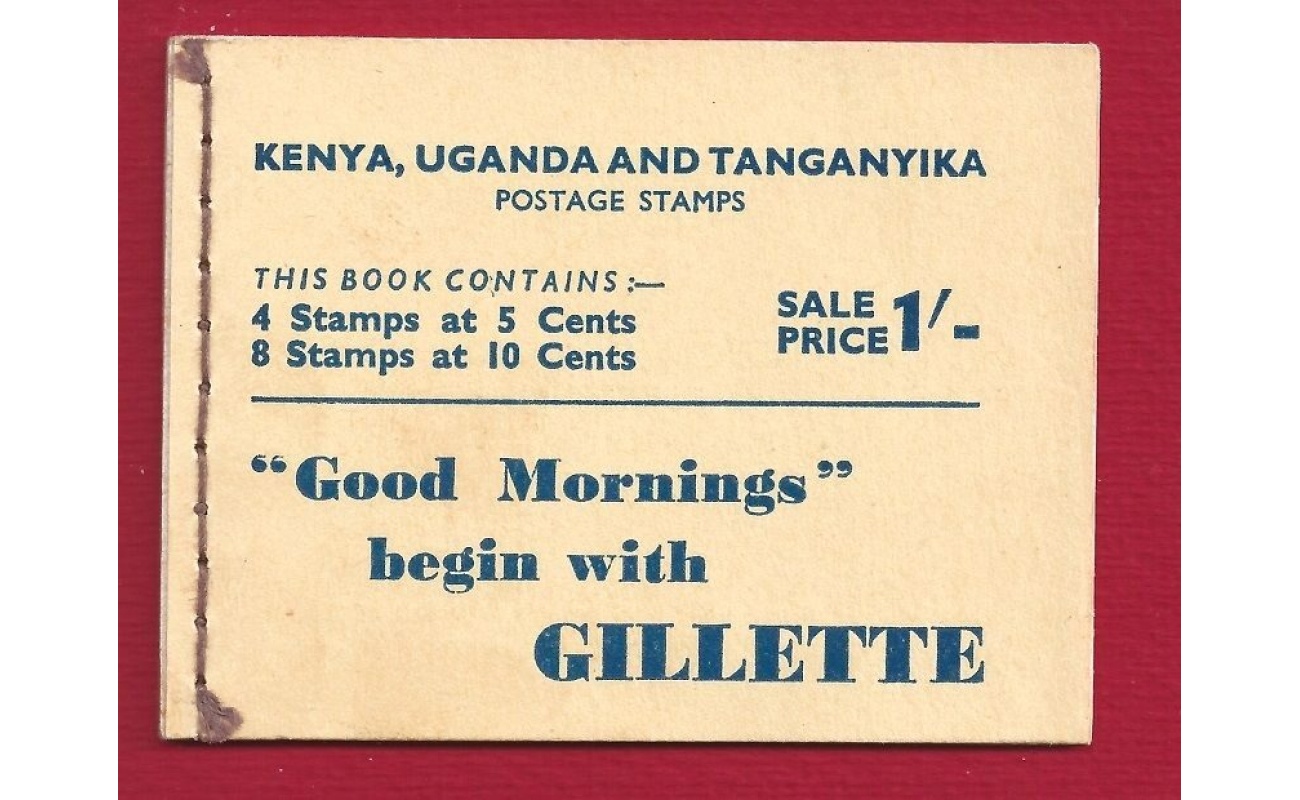 1952 Kenya Uganda Tanganyika - LIBRETTO Stanley Gibbons SB4a GIORGIO VI