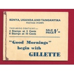 1952 Kenya Uganda Tanganyika - LIBRETTO Stanley Gibbons SB4a GIORGIO VI