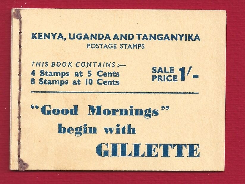 1952 Kenya Uganda Tanganyika - LIBRETTO Stanley Gibbons SB4a GIORGIO VI