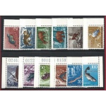 1954 TRIESTE B, n° 101/112  12 valori  MNH/** ANGOLO DI FOGLIO