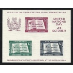 1955 NAZIONI UNITE  Foglietto n. 1 - MNH**