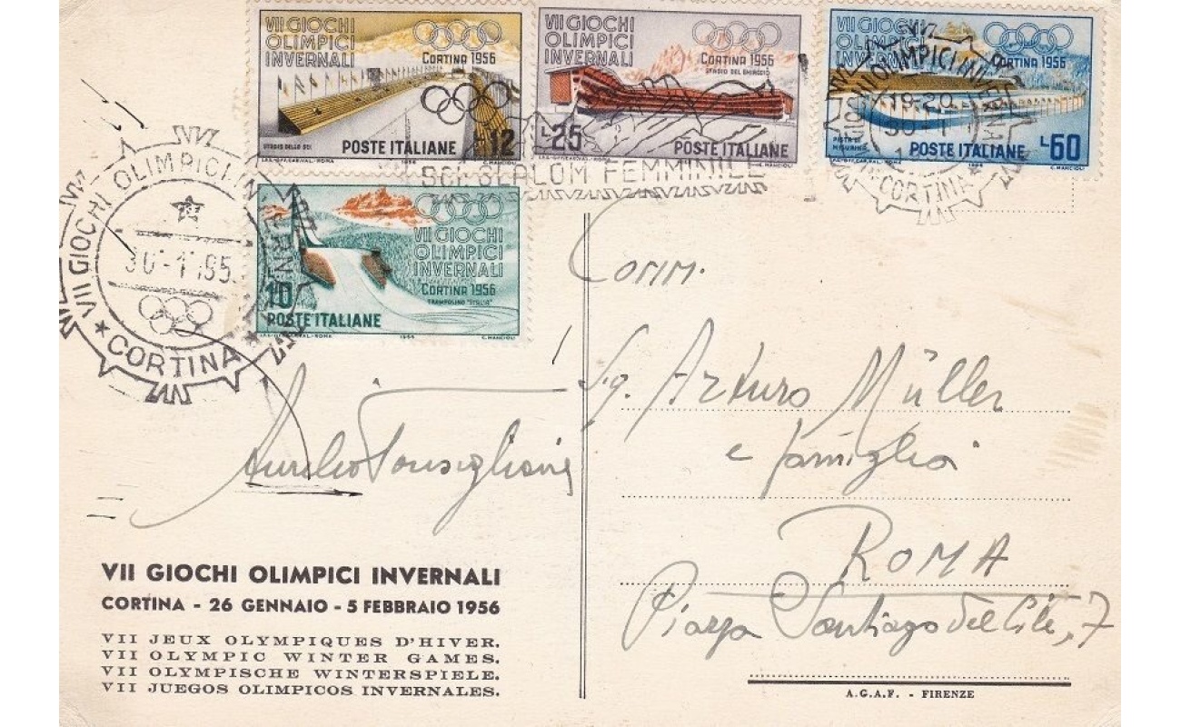 1956 VII Giochi Olimpici Invernali - Cortina d'Ampezzo