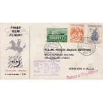 1957 OLANDA/NEDERLAND - KLM FIRST FLIGHT AMSTERDAM-HOUSTON
