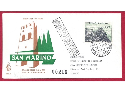 1958 SAN MARINO - n° 475 Panorama VENETIA