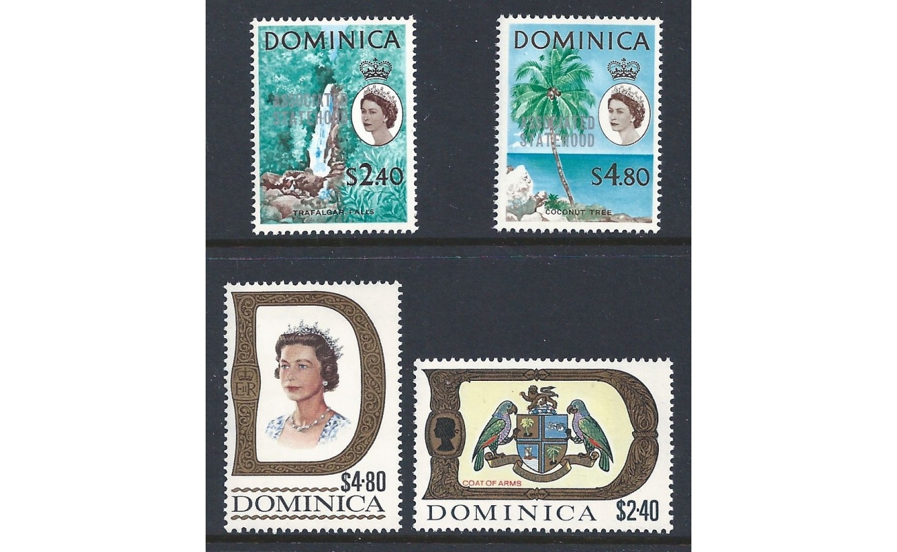 1968-1970 DOMINICA - Serie del periodo Yvert oltre € 125 MNH/**