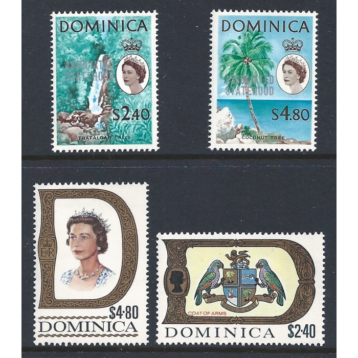 1968-1970 DOMINICA - Serie del periodo Yvert oltre € 125 MNH/**