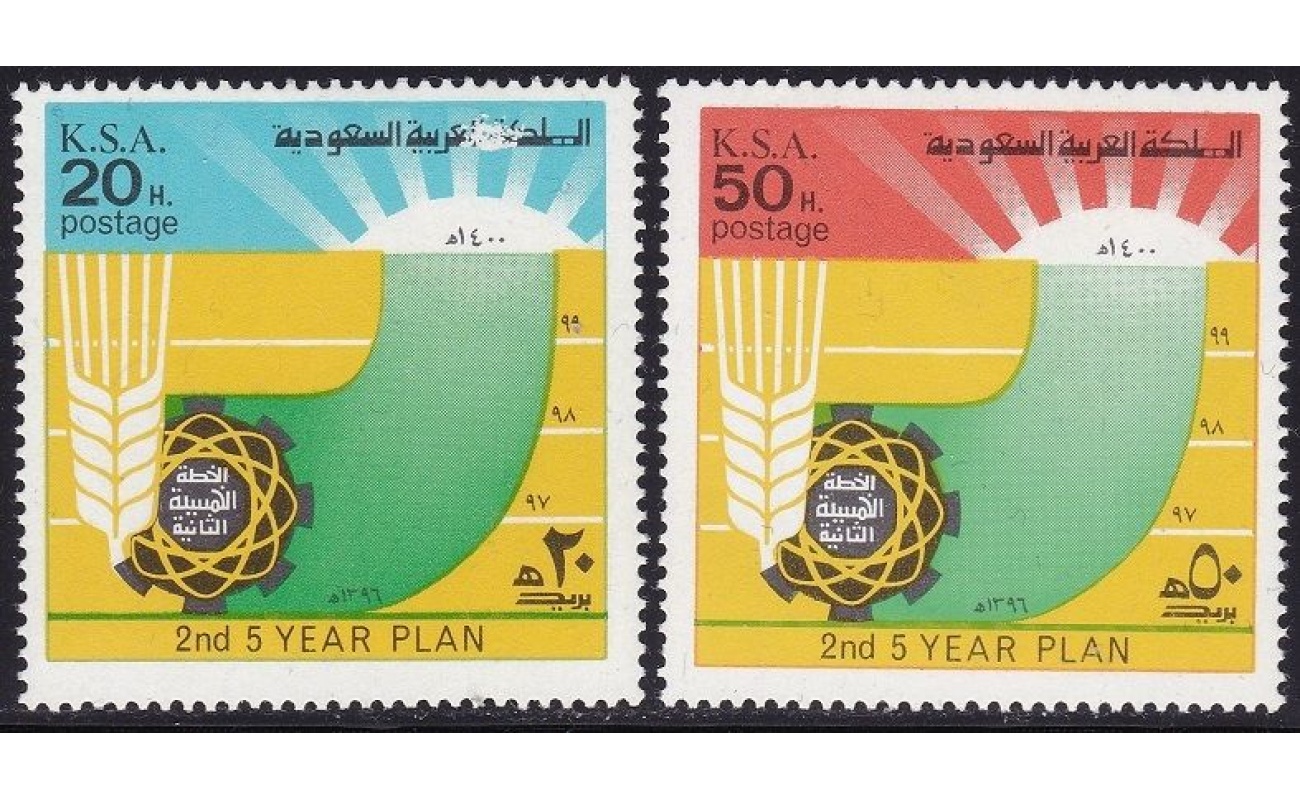 1976 ARABIA SAUDITA/SAUDI ARABIA, SG 1117/18 set of 2 MNH/**