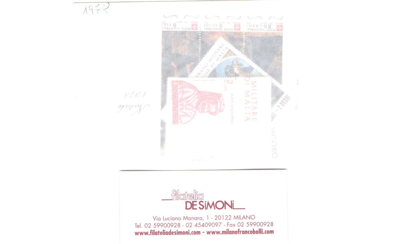 1978  Smom , Annata completa , francobolli nuovi , 16 valori + 1 Foglietto -  MNH**