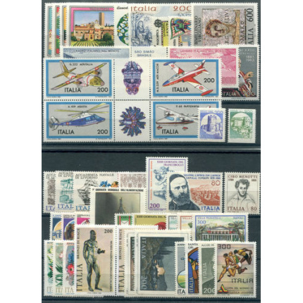 1981 Italia Repubblica, Annata Completa 45 valori, francobolli nuovi - MNH**