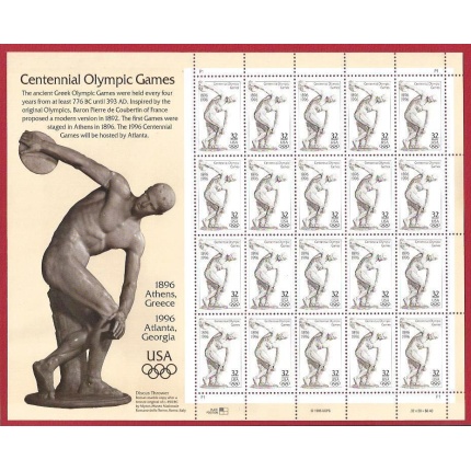 1996  Stati Uniti, n° 2867 Giochi Olimpici FOGLIO  MNH/**