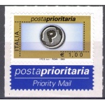 2003 Repubblica Posta Prioritaria 1 € blu oro nero giallo n° 2766 MNH**