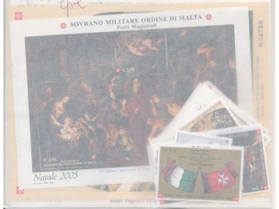 2005  Smom , Annata completa , francobolli nuovi  33 valori + 3 Foglietti - MNH**