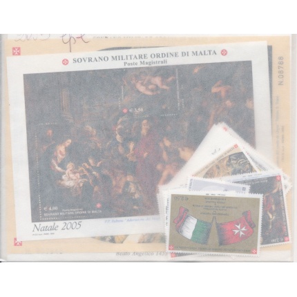 2005  Smom , Annata completa , francobolli nuovi  33 valori + 3 Foglietti - MNH**