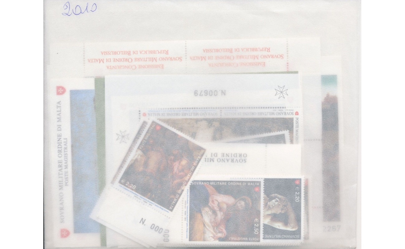 2010  Smom , francobolli nuovi, Annata completa 33 valori + 6 Foglietti - MNH**