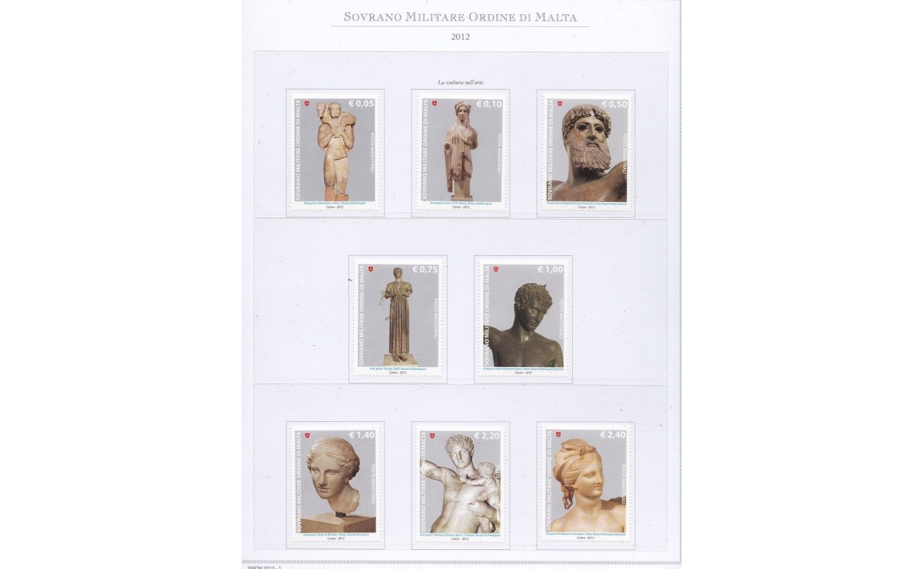2012 SMOM - Annata completa , francobolli nuovi , 35 valori + 5 Foglietti -   MNH**