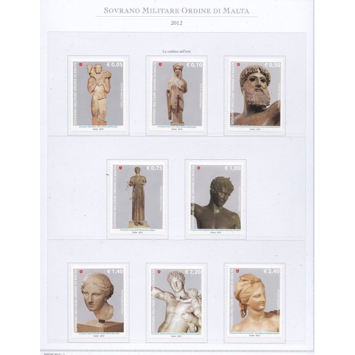 2012 SMOM - Annata completa , francobolli nuovi , 35 valori + 5 Foglietti -   MNH**