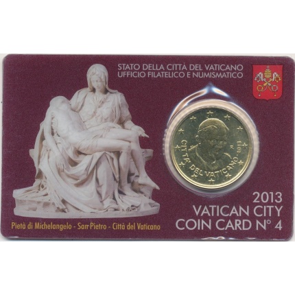 2013 Vaticano , Coin Card n. 4 - 50 cent - FDC
