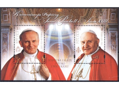 2014 Polonia ,  Canonizzazione due Papi Congiunta  MNH **