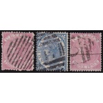 1866-6 CEYLON, SG 60/63 3 values USED