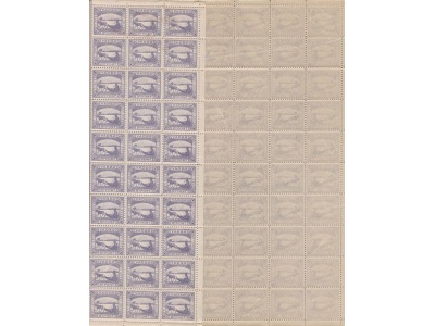 1893 NORVEGIA, VADSO  10 ore lilLa sheet of 100 MNH/** PERFECT