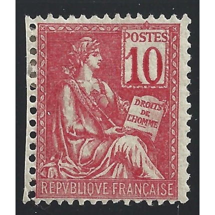 1902 FRANCIA   - n. 124  Allegoria 10 c. rosa  MH*