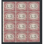 1919 SAN MARINO, Tasse n° 7 MNH/**  BLOCCO DI 12