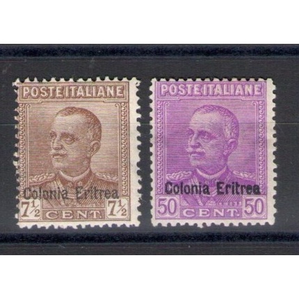 1928-29 ERITREA, Michetti soprastampati , n° 142/43 , MLH*
