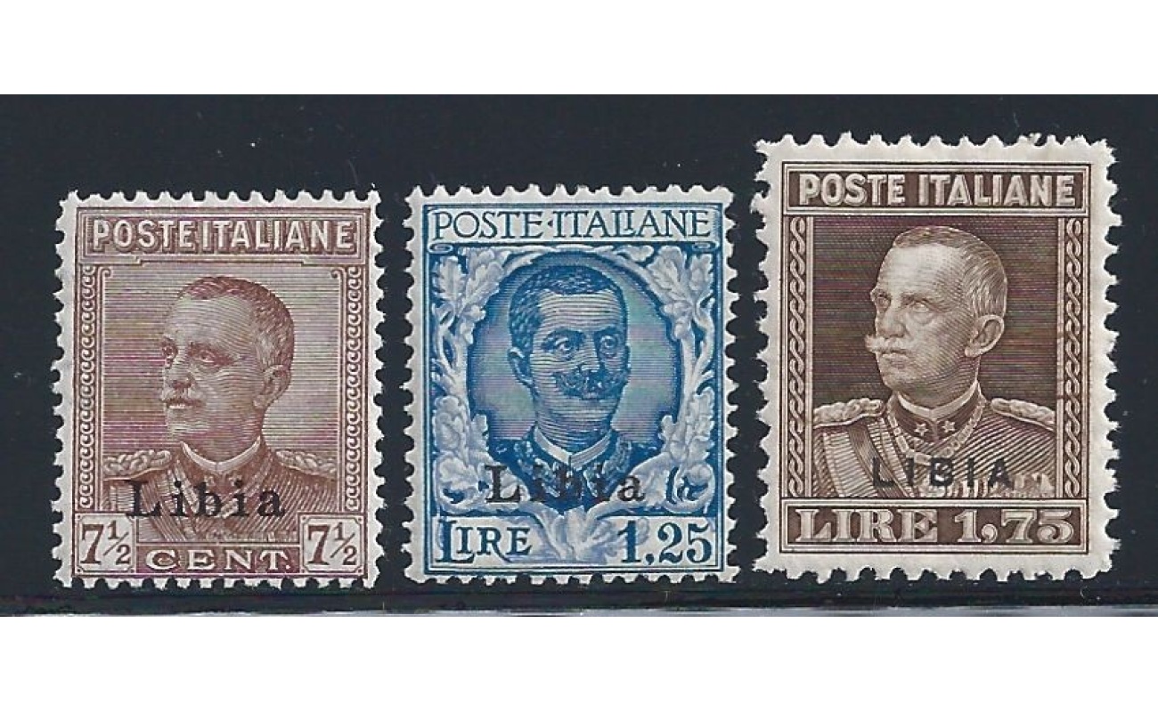 1928-29 LIBIA, n° 78/80  MLH/* CENTRATI