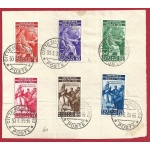 1935 Vaticano - Giuridico - n. 41/46 serie USATA su frammento