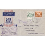 1946 OLANDA ,NEDERLAND, FIRST FLIGHT AMSTERDAM - JOHANNESBURG