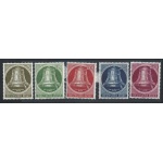 1951-52  BERLIN - BERLINO, Campana della libertà, battaglio a destra , n° 68/72 , MNH**