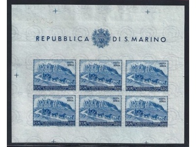 1951 SAN MARINO, Foglietto n° 11 UPU 200 lire ND  MNH/**