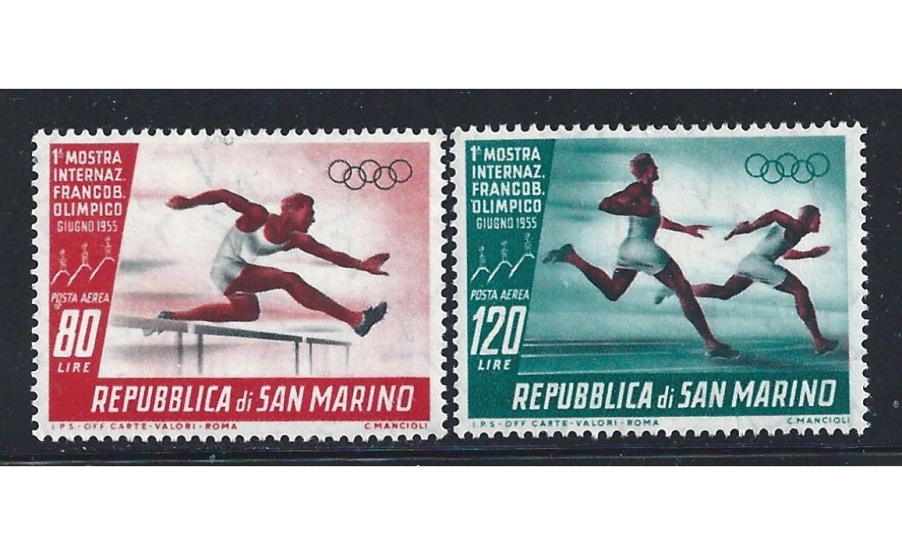 1955 SAN MARINO, PA 114/115  Francobollo olimpico MNH/**