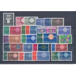 1960 EUROPA CEPT , annata completa , francobolli nuovi ,  20 paesi 36 valori , MNH**