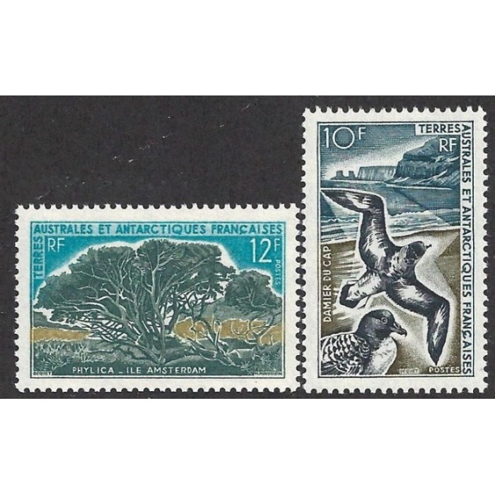 1969-70  ANTARTICO FRANCESE - Yvert n° 28/29  MNH**